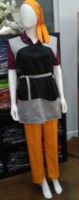 Ref 10030 - Bibe Duplo - Bicolor e dois bolsos frontais