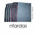Ref. 03567 - Calça Preta c/ Risca em Branco